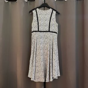 H&M Black & White Spotted Dress